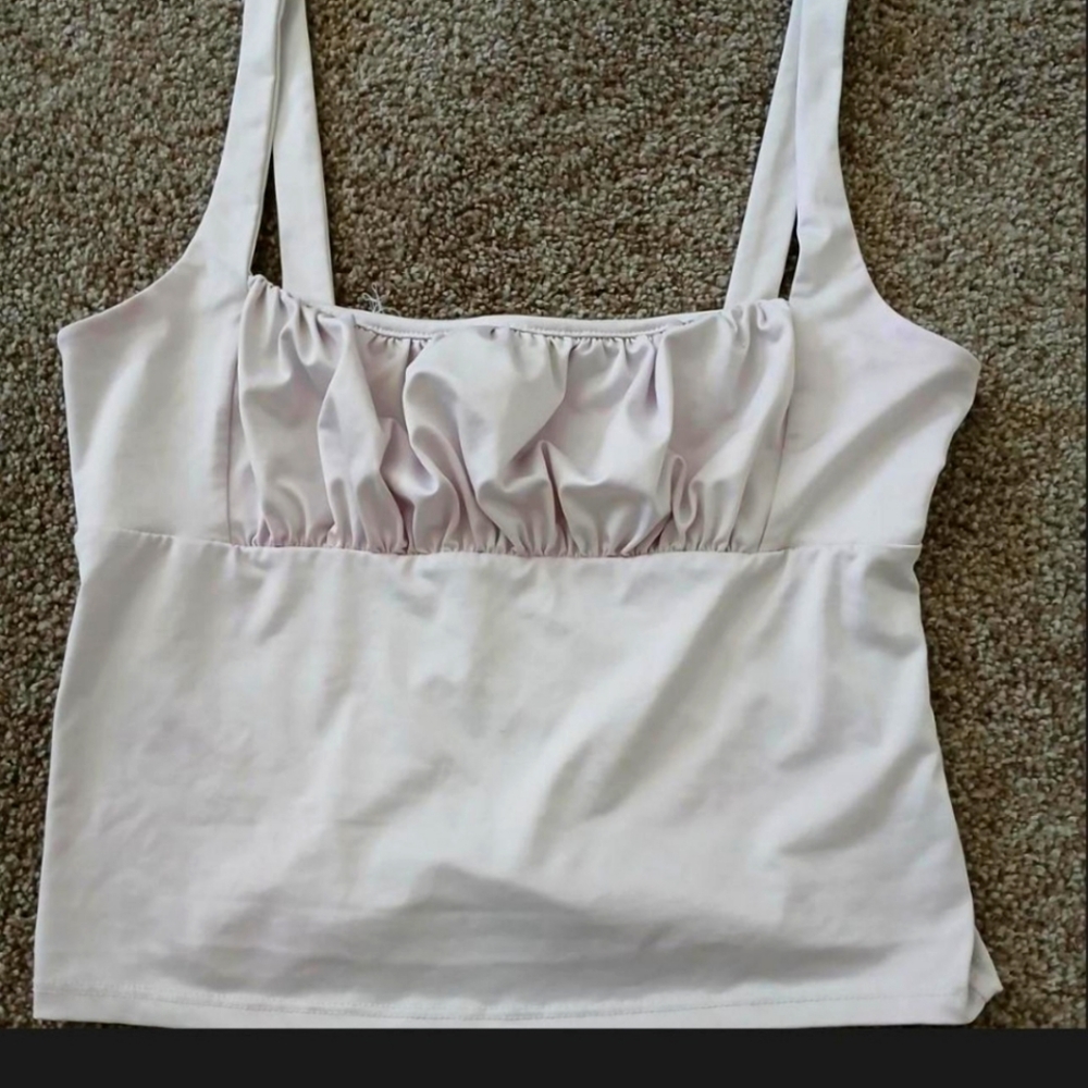 off white coquette Tank/Crop top